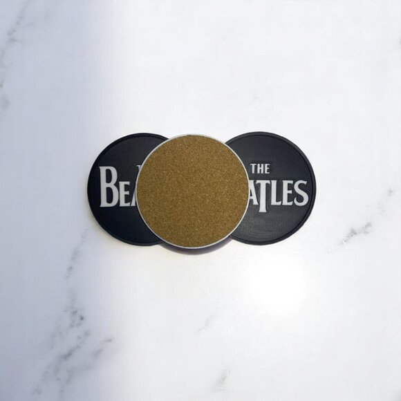 The Beatles 3D-Printed Drink Coasters Set of 3 - Picture 2 of 3